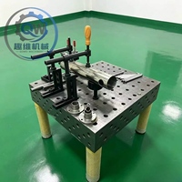 Plateforme de soudage modulaire flexible 3D nitrurée, table de soudage poreuse multi-usages avec trous de positionnement à verrouillage rapide