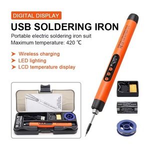 <span class=keywords><strong>Mini</strong></span> Kit de Soldadura USB Recargable, <span class=keywords><strong>Soldador</strong></span> Portátil de 8W con Batería y Alimentación USB - Product Image 2