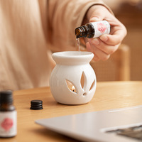Lampe d'aromathérapie, brûleur d'huiles essentielles en céramique, grande capacité, écologique, élimination des odeurs, romantique, salons de beauté, chambres à coucher