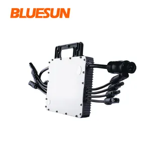 Blues unpv Micro Inverter 1200W 1500W Solar Power Inverter 4 In 1 DC/AC Micro Solar Inverter System