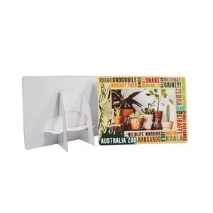 <span class=keywords><strong>Cadre</strong></span> <span class=keywords><strong>photo</strong></span> en carton blanc personnalisé, auto-adhésif, application facile et rapide, en vrac, avec support de présentation à double aile - Product Image 4
