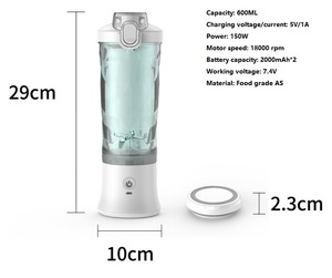 <span class=keywords><strong>Blender</strong></span> juicer מיני בלנדר נייד בלנדר נייד מחליק גביע juicer ו-חלבון G25-99 שייקר ידני - Product Image 3