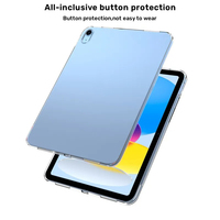 Housse mince transparente transparente souple en TPU anti-chute pour tablette pour iPad 10 génération 10.9 pouces 2022