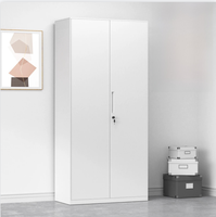 Archivador de Acero de Alta Resistencia con Doble Puerta, Cerradura y 3 Cajones, Antióxido, para Almacenamiento de Archivos de Oficina