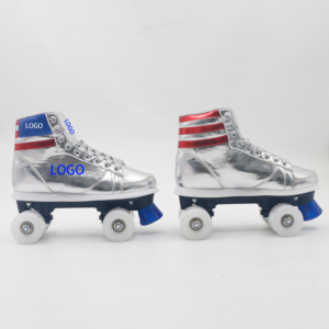 Junran scarpe pattini a rotelle nuovo modello trionfa in oro scarpe firmate da Skate rotolanti alte <span class=keywords><strong>argento</strong></span> - Product Image 2