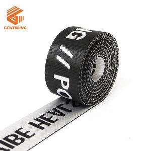 35mm Custom Roll Multicolor Polyester Woven Band Jacquard Nylon <b>Webbing</b> for Handbag Strap - Product Image 5