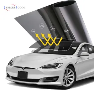 Film kaca pelindung UV, otomotif karbon Film jendela tahan panas 1 lapisan 1.52*30m warna untuk jendela mobil