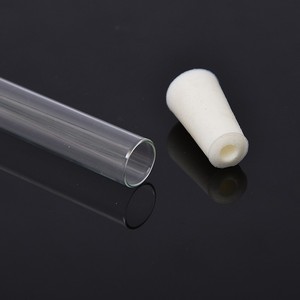 Glass Test Tubes With Silicone <b>Stoppers</b> 18X180 20X200 For Microbial Culture - Product Image 2