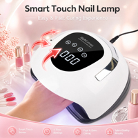 Lampe à ongles UV LED professionnelle 220W SUN X9 MAX - Séchoir à ongles intelligent haute puissance avec écran tactile - Outil portable de qualité salon