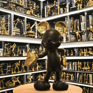 Cuộc Sống Kích thước tác phẩm nghệ thuật điêu khắc tác phẩm điêu khắc trang trí nhà mickey nhựa thủ công bức tượng - Product Image 1