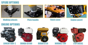 Apisonadora de Construcción de Carreteras con Motor de Gasolina HCR110, Apisonadora Tipo Jumping Jack - Product Image 4