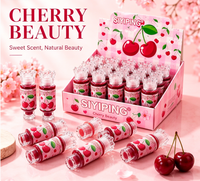 Siyiping – Lot de 24 gloss à lèvres cerise personnalisés, longue tenue, imperméables, teintes à lèvres liquides, cosmétiques en gros sous marque privée