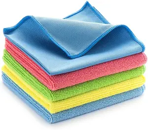 Panno per la pulizia in microfibra asciugamani in microfibra per tutti gli usi stracci per la pulizia senza strisce