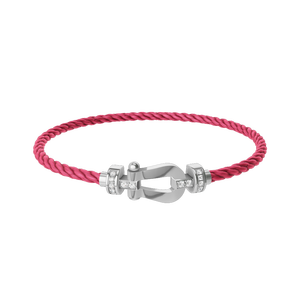 Elegant <b>Horseshoe</b> Charm <b>Bracelets</b>-Rose Gold Plated Sterling Silver Heart Cut Channel Set Zircon Freshwater Pearl Third Party - Product Image 4