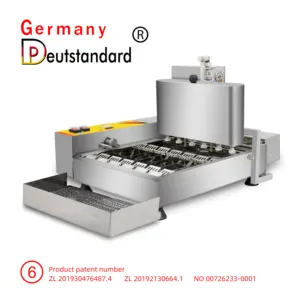الفولاذ المقاوم للصدأ عالية الجودة البسيطة الصغيرة التلقائي دونات صنع الآلات/دونات المقلاة ماكينة تصنيع كعك شديد الصغر للبيع الساخن