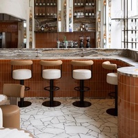 Ensemble de meubles de restaurant commercial, tabourets de bar, table et chaise, design moderne, restauration, cafétéria, petit-déjeuner, hôtel, café, bistrot
