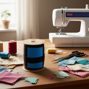 Fermeture éclair Iln 2,5 cm x 29 m noire pour la couture et l'artisanat - Product Image 1