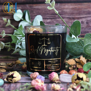 C&amp;H Custom Hand Poured Natural Healing Energy Crystal <strong>Herbs</strong> <strong>Witchcraft</strong> Magic Ritual Soy Scented Candle - Product Image 6
