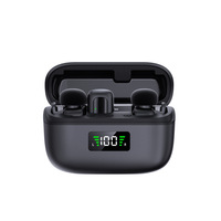 Microphone Lavalier Sans Fil Anti-Bruit Double Canal avec Boîtier de Charge et Affichage Numérique pour iPhone – Idéal Vlogging