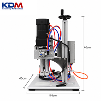 Máquina Tapadora de Botellas Eléctrica Semiautomática KDM-SC60 para Frascos de Cosméticos, Botellas de Vidrio y Plástico