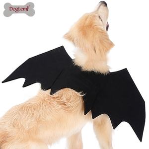 Vente en gros de chien drôle Costumes d'Halloween design d'aile de chauve-souris noire Accessoires de fête - Product Image 2