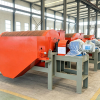 Separador Magnético Permanente de Tambor Húmedo de Fábrica China, Equipo de Clasificación de Lodos Minerales a Contracorriente con Certificado CE