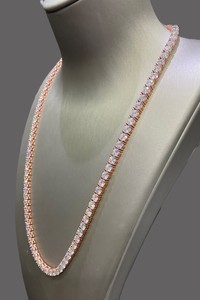 Indian Supplier Moissanite <b>Cuban</b> <b>Link</b> <b>Chain</b> Necklace for Birthday Gifts or Special Occasions Use Available at Factory Price - Product Image 2