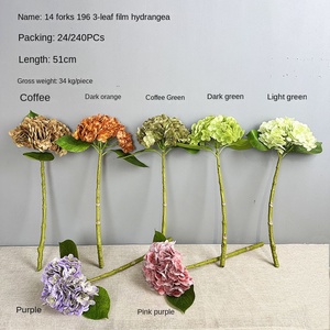 Cabezas de <span class=keywords><strong>Hortensias</strong></span> de Látex Realistas al por Mayor, Flores Artificiales Elegantes para Bodas, Día de la Madre, Navidad y Año Nuevo - Product Image 6