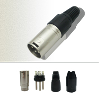 Haute qualité Angle droit Mini Microphone câble Xlr connecteur canon prise cuivre Contact alliage matériel Audio Xlr Microphone prise
