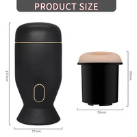Automatischer Saugvibrator mit Realistischer Vagina, Männlicher Masturbationsbecher, Taschenmuschi, Sexmaschine, Masturbator für Männer