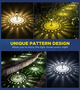 Ultra Heldere Buitentuinverlichting Tot 12 Uur Auto Aan/Uit Waterdichte Zonne-Energie Tuinverlichting Tuin Pad Gazon Decoratie