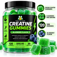 Compléments Alimentaires OEM Créatine Monohydrate Gummies Complément Sportif pour Adultes Maintenant, Compléments pour la Croissance Musculaire et l'Énergie