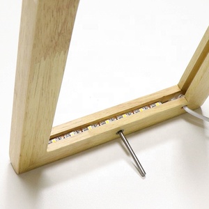 Cadre <span class=keywords><strong>photo</strong></span> électrique en bois personnalisé amusant avec <span class=keywords><strong>effet</strong></span> 3D et lumière LED USB - Product Image 3