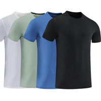 Nouveau design de t-shirt vierge de marque de compression Slim Fit en polyester de qualité supérieure pour hommes