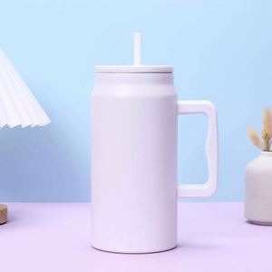 Stainless Steel Tumbler With Straw <b>Double</b> <b>Wall</b> Vacuum Insulated Travel Mug Minimalist Design 12-24 Hours Thermal - Product Image 6
