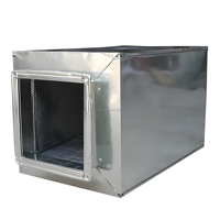 Silencieux de conduit en tôle rectangulaire personnalisé, boîte à pression statique insonorisante, boîte de silencieux de conduit