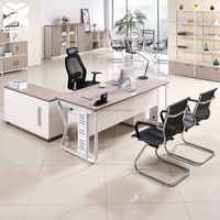 Scrivania da Ufficio Moderna per Manager, Tavolo da Lavoro Contemporaneo per Dipendenti, Postazione Computer per Arredamento Ufficio