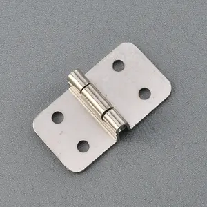 New Chinese-Style Hardware 28mm Green Antique Copper Iron Sheet Hinge with 8 Holes Right Angle 18mm for Door Box