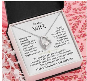 Collana con Ciondolo a Cuore Vuoto, Trendy per Donne, Placcata in Oro 18K, Regalo Semplice per San Valentino - Product Image 6