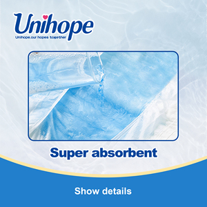 Unihope Tissu imprimé XL ultra épais pour couches pour adultes, doux, respirant, ultra absorbant, jetable avec protection anti-fuites 3D - Product Image 5