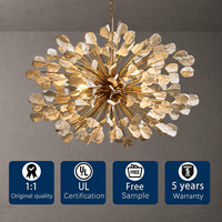 Lustre en céramique Lunaria pour escalier, lustre pour salon, villa, luminaire suspendu, décoration d'éclairage de luxe pour la maison