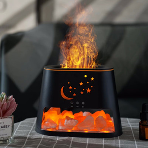 2 1 humidificador ultrasónico de niebla fría lámpara de sal del Himalaya difusor de aceite esencial de aromaterapia eléctrica Auto sin agua hogar - Product Image 6