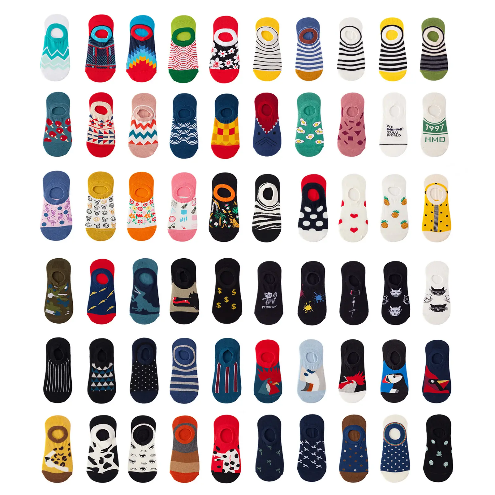 Whale Hot Sale High Quality Cute Comfortable Ankle Women Socks Cotton Fashion Summer Happy Funny Men Women Ankle Socks