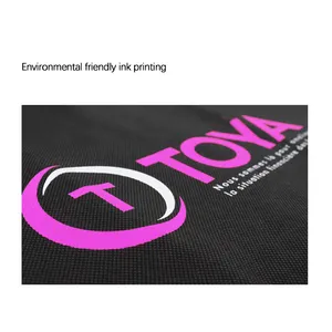 Custom Eco-Friendly Recyclable Non-Woven Shopping Bags Handled Supermarket Sewing Bags For Promotion