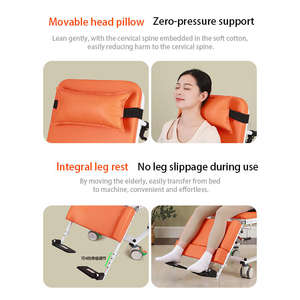 2025 Reclining Hydraulic Patient Lift <strong>Chair</strong> Reclinable Backrest Heavy Duty Transfer Device for Disabled <strong>Elderly</strong> with Armrests - Product Image 2