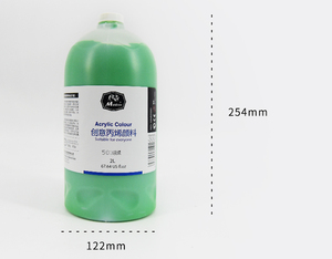 Không độc hại 2L dòng chảy cao không thấm nước sơn 34 màu sắc tự làm Acrylic sơn đồ chơi handmade vải giấy vải - Product Image 3