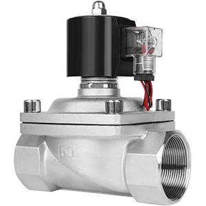 RWSQMHCFBX โซลินอยด์วาล์วแบบปิดปกติขนาด 2 นิ้ว DN50 สแตนเลส BSP 120VAC ซีลไวทอน - Product Image 1