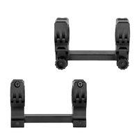 Support de lunette tactique en aluminium à double anneau pour la chasse, la précision, la calibration, l'équipement extérieur, léger et durable