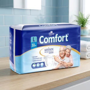 Couches jetables pour adultes Taille L Soin de l'incontinence Haute absorption Protection anti-fuites 3 couches Ajustement confortable Lot de 30 pièces pour la vente en gros - Product Image 3
