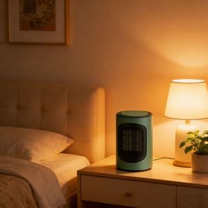 PTC Electric <b>Fan</b> <b>Heater</b> with Digital Control & Remote EU Plug 220V Energy Efficiency A+ for Bathroom Living Room Bedroom Comfort - Product Image 5